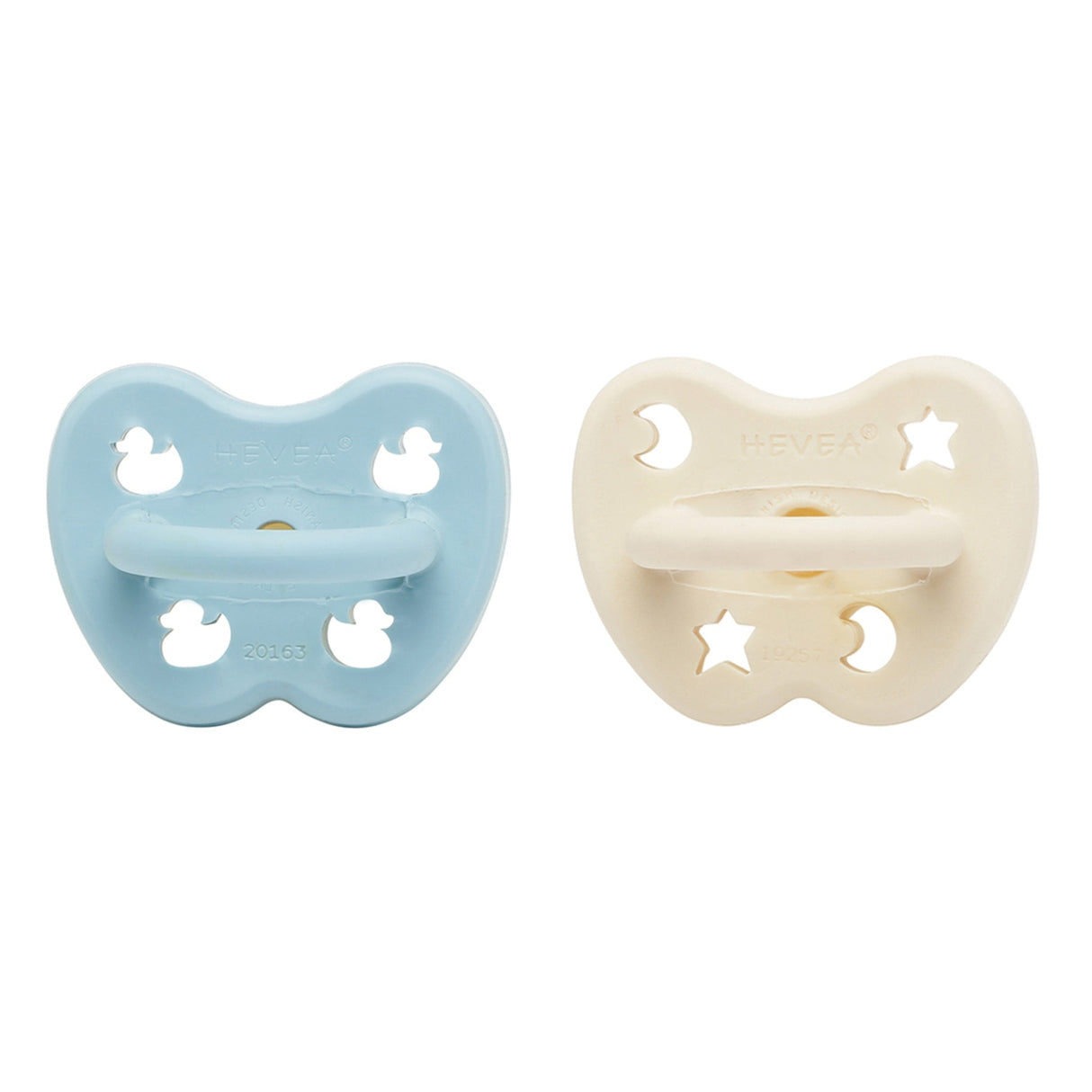 Natural Rubber Pacifier  ROUND Newborn 0+ Months Two-Pack - Round 0-3 months