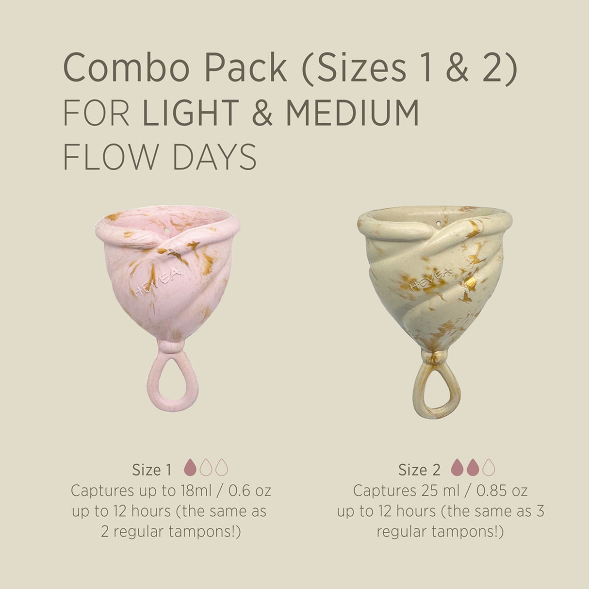 LOOP Menstrual Cup Combo - Sizes 1 & 2