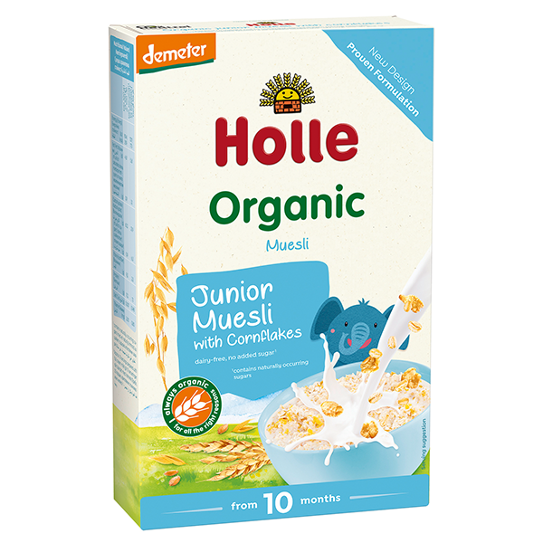 Holle Organic Junior Muesli Multigrain with Cornflakes