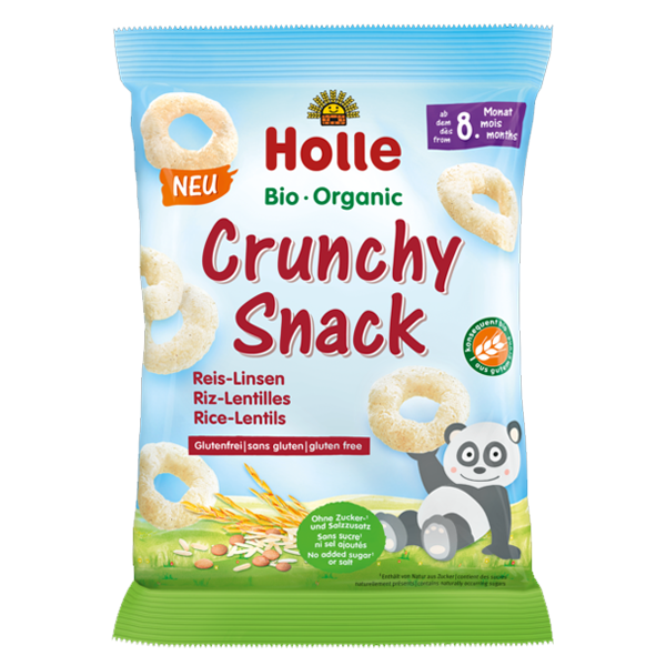 Holle Organic Crunchy Snack Rice-Lentils