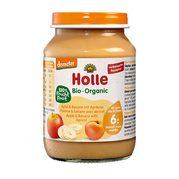 Holle Organic Apple & Banana with Apricot Baby Food