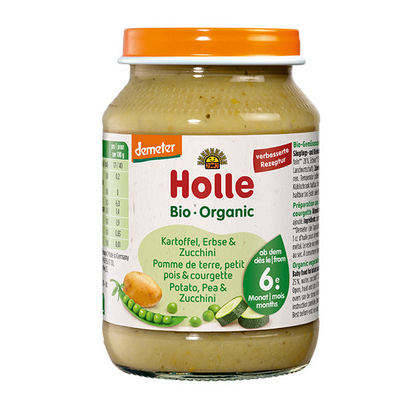 Holle Organic Potato, Peas & Zucchini Baby Food