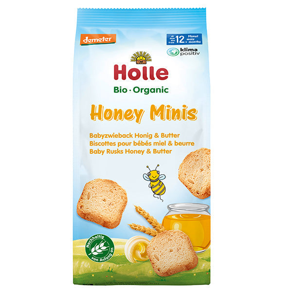 Holle Organic Honey Minis Baby Rusks