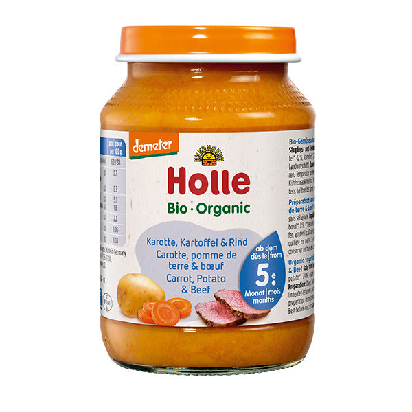 Holle Organic Carrot, Potato & Beef Baby Food
