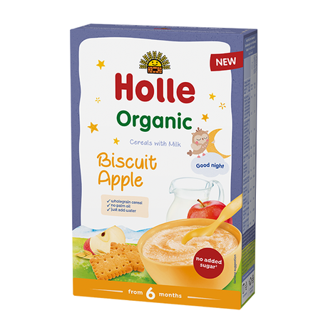 Holle Organic Baby Milk Cereal With Biscuit and Apple
