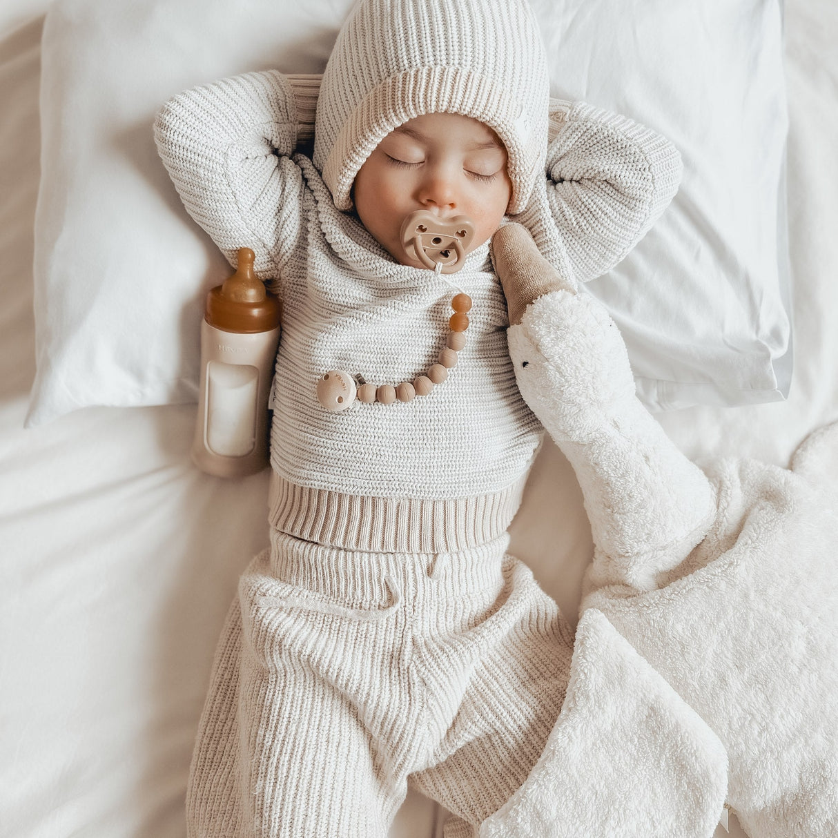 Wide Neck Baby Glass Bottle with Sleeve 250ml/8.5oz Single-Pack - 250ml/8.5oz