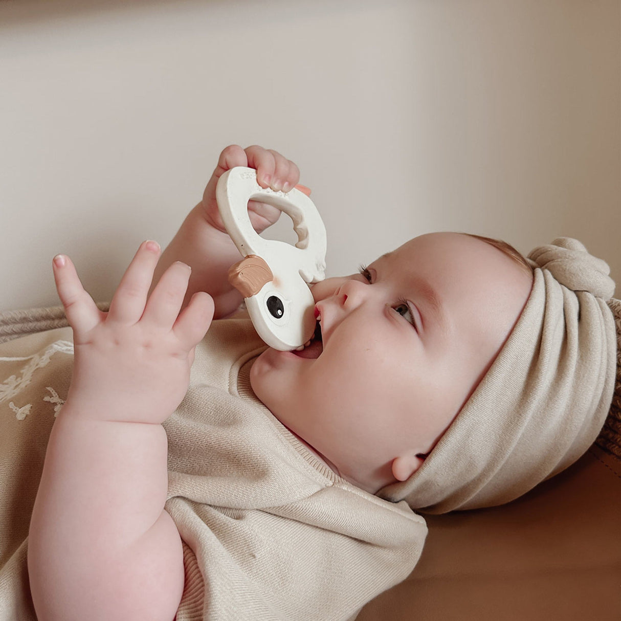 Kawan Duck & Ring Teethers in Natural Rubber Gift Set -