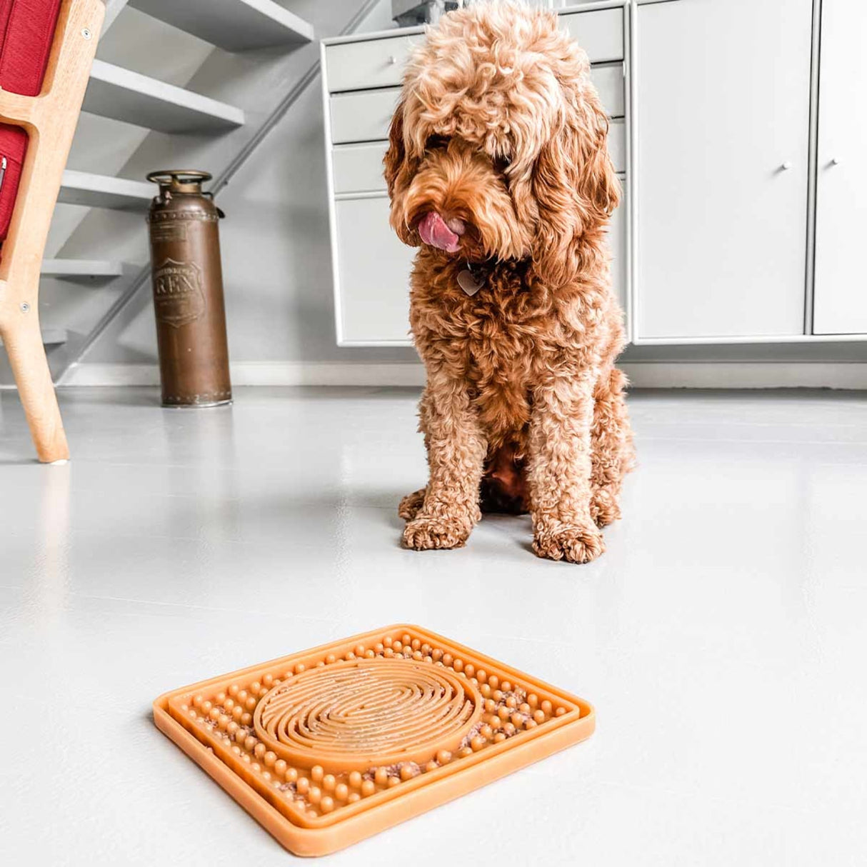 Dog Licking Mat in Natural Rubber -