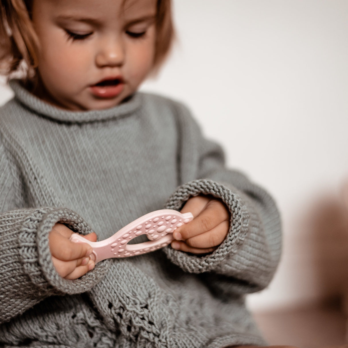 Fish Teether & Kawan Teether Ring  in Natural Rubber Two-Pack -