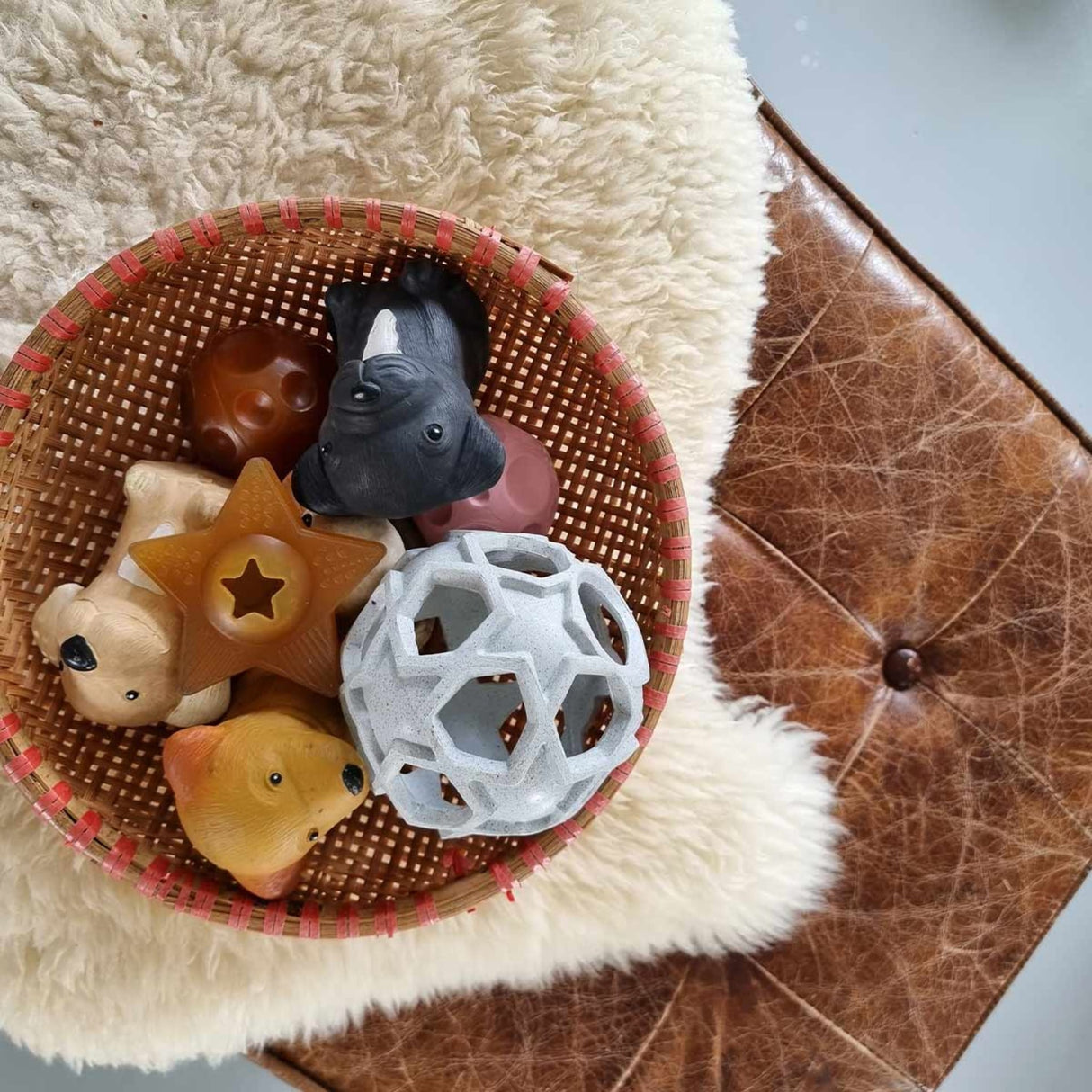 Dog Chew Toy - The Breed Collection in Natural Rubber -