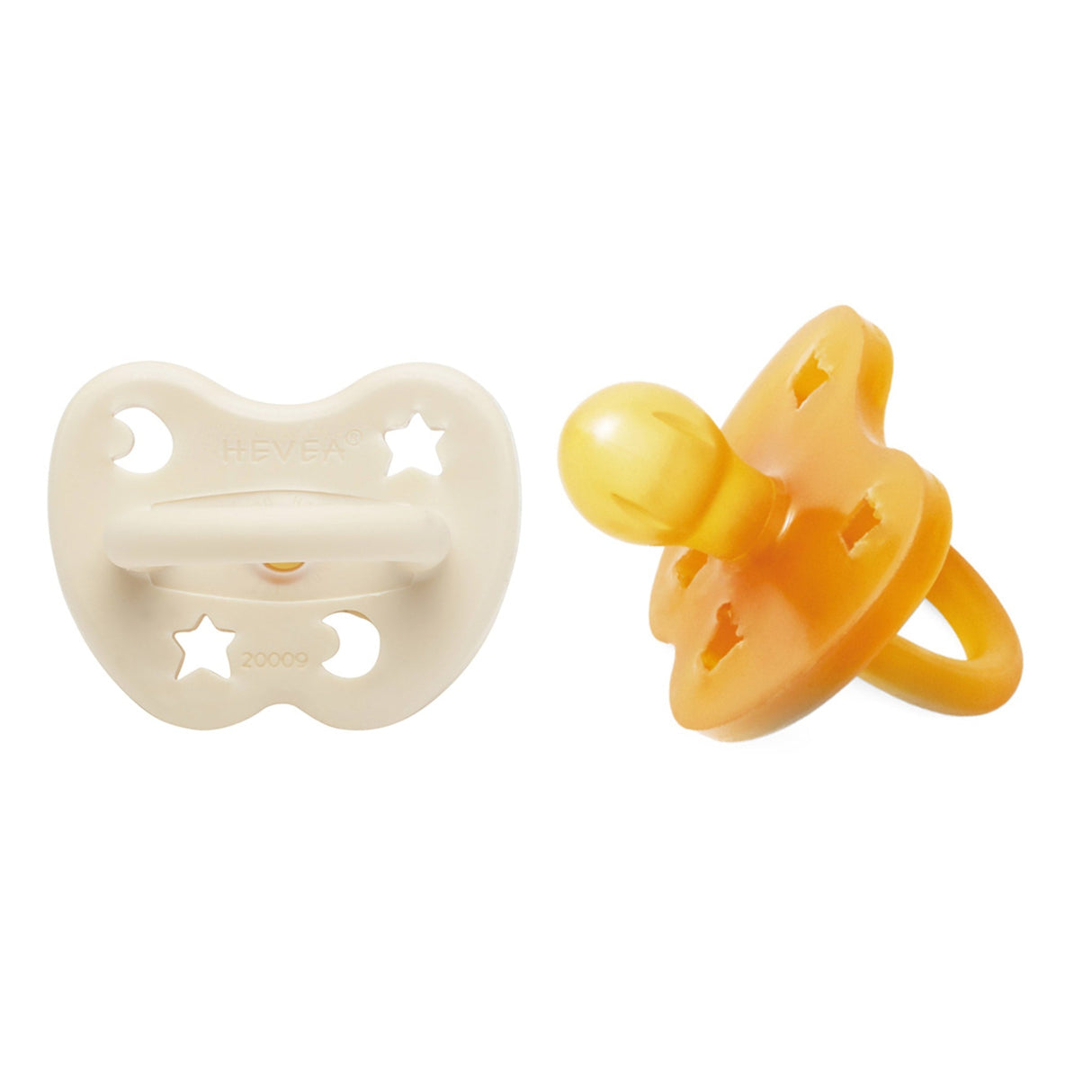 Natural Rubber Pacifier ROUND 3-36 Months Two-Pack - Round 3-36 months