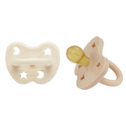 Natural Rubber Pacifier ROUND 3-36 Months Two-Pack - Round 3-36 months