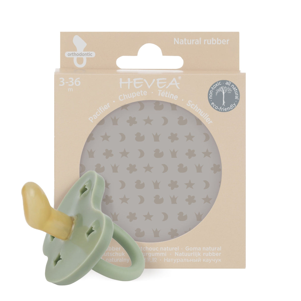 Natural Rubber Pacifier ORTHODONTIC 3-36 Months Single-Pack - Orthodontic 3-36 months