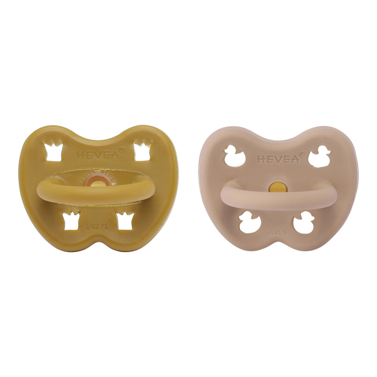 Natural Rubber Pacifier ROUND 3-36 Months Two-Pack - Round 3-36 months