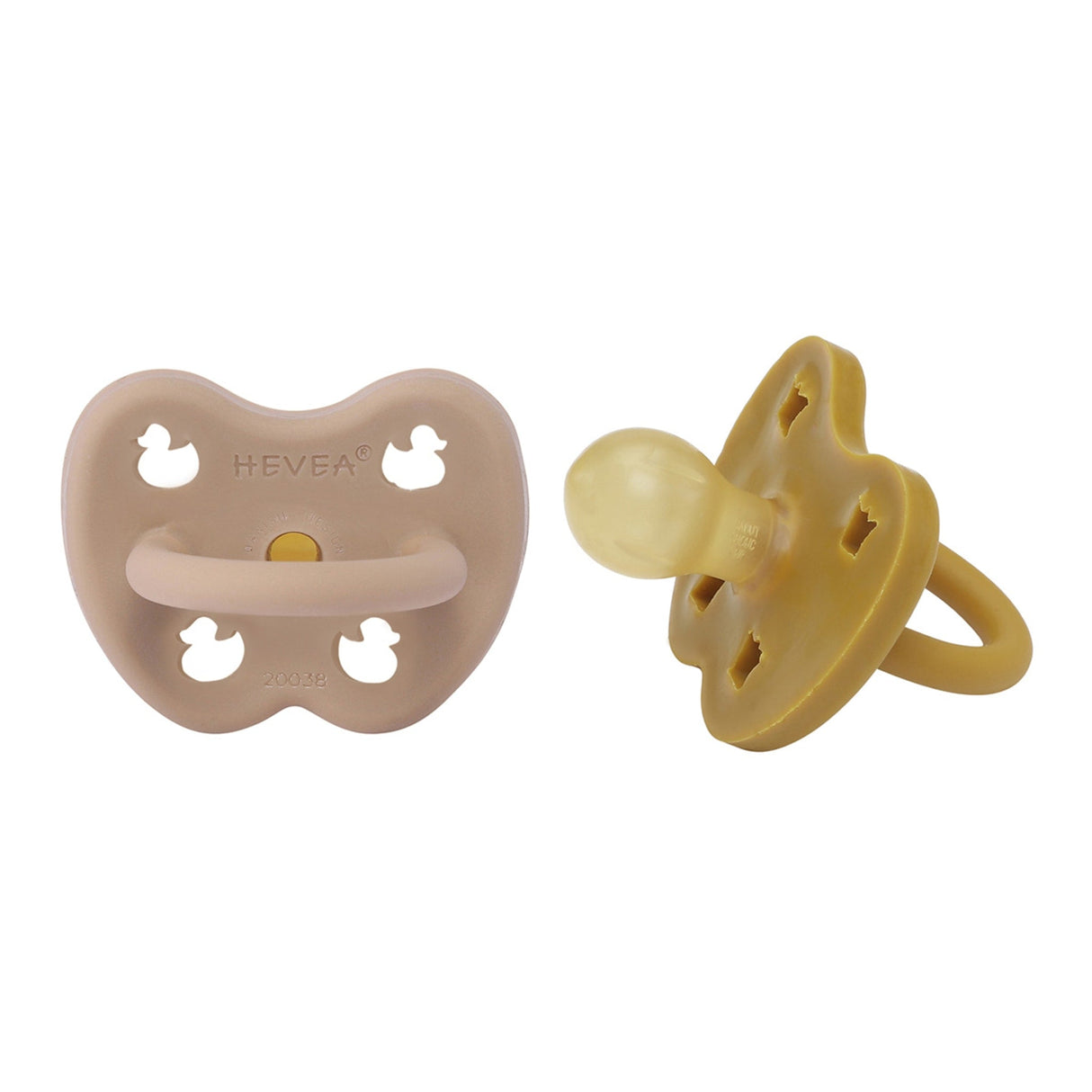 Natural Rubber Pacifier ROUND 3-36 Months Two-Pack - Round 3-36 months