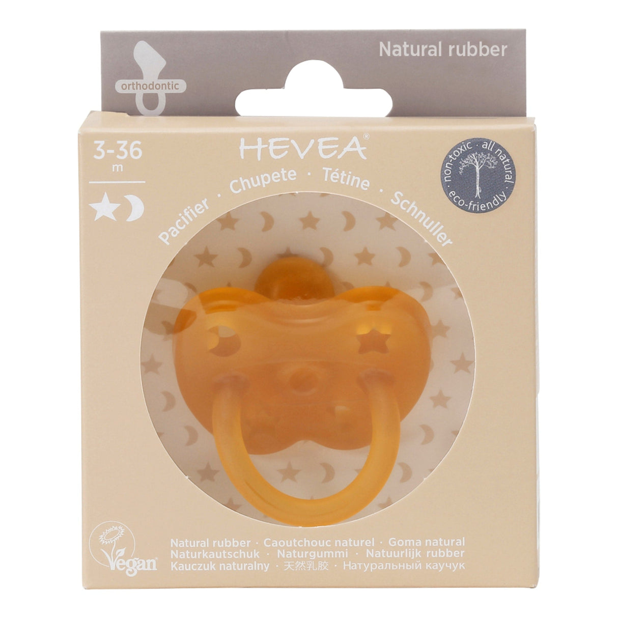 Natural Rubber Pacifier ORTHODONTIC 3-36 Months Single-Pack - Orthodontic 3-36 months