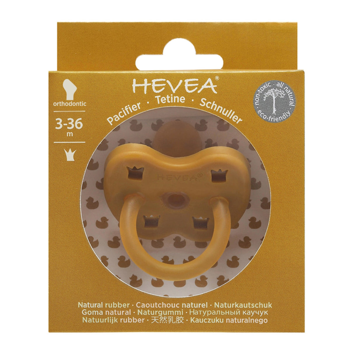 Natural Rubber Pacifier ORTHODONTIC 3-36 Months Single-Pack - Orthodontic 3-36 months