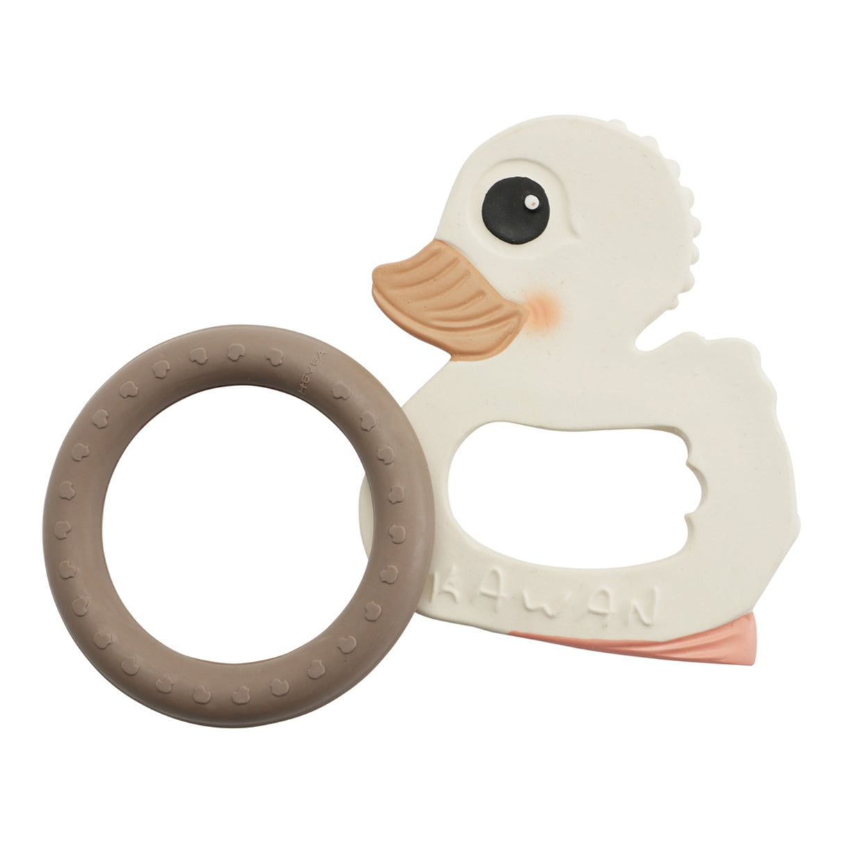 Kawan Duck & Ring Teethers in Natural Rubber Gift Set -