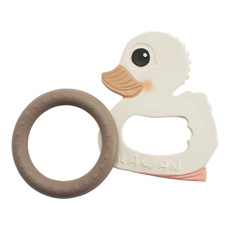 Kawan Duck & Ring Teethers in Natural Rubber Gift Set -