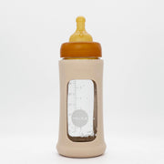 Wide Neck Baby Glass Bottle with Sleeve 250ml/8.5oz Single-Pack - 250ml/8.5oz