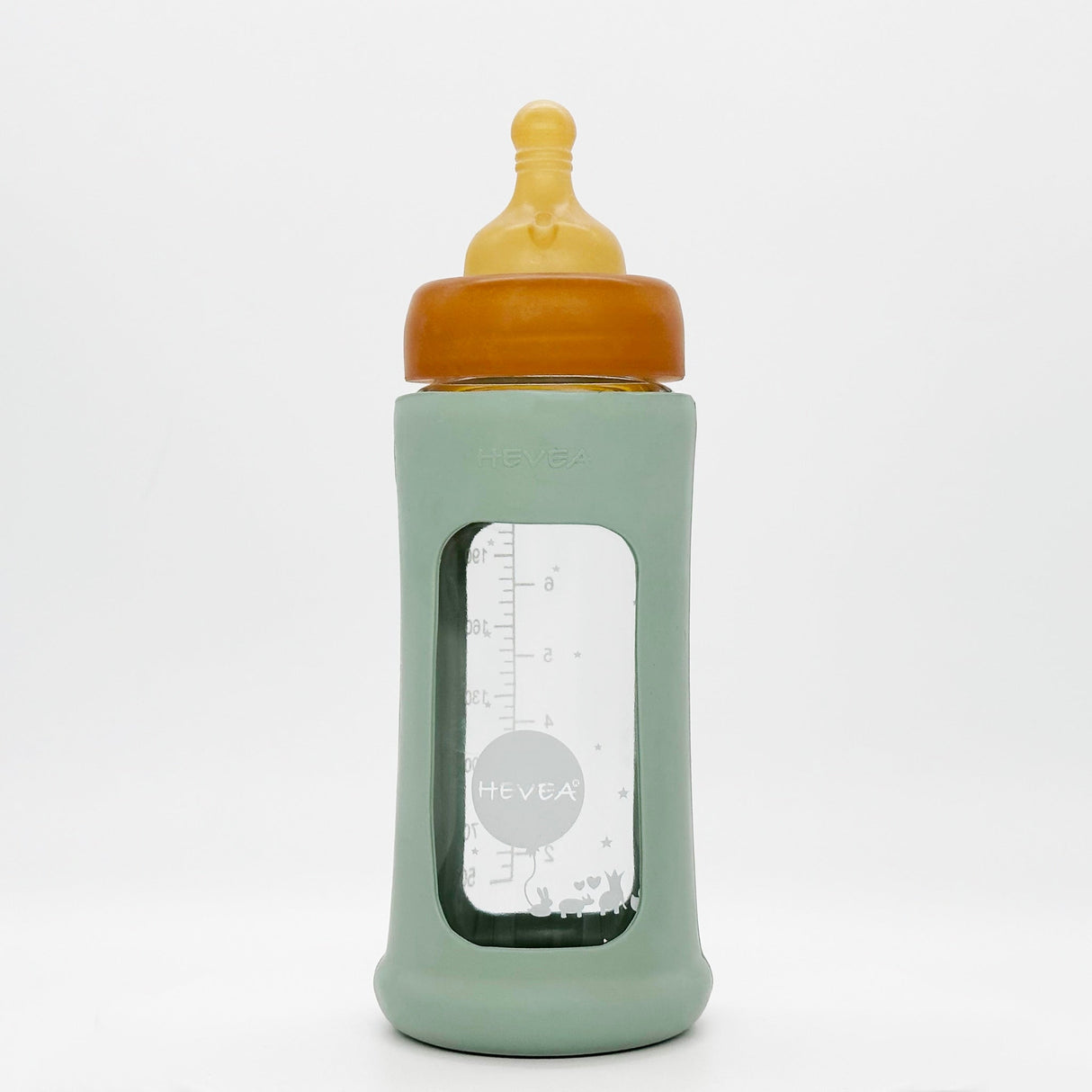 Wide Neck Baby Glass Bottle with Sleeve 250ml/8.5oz Single-Pack - 250ml/8.5oz