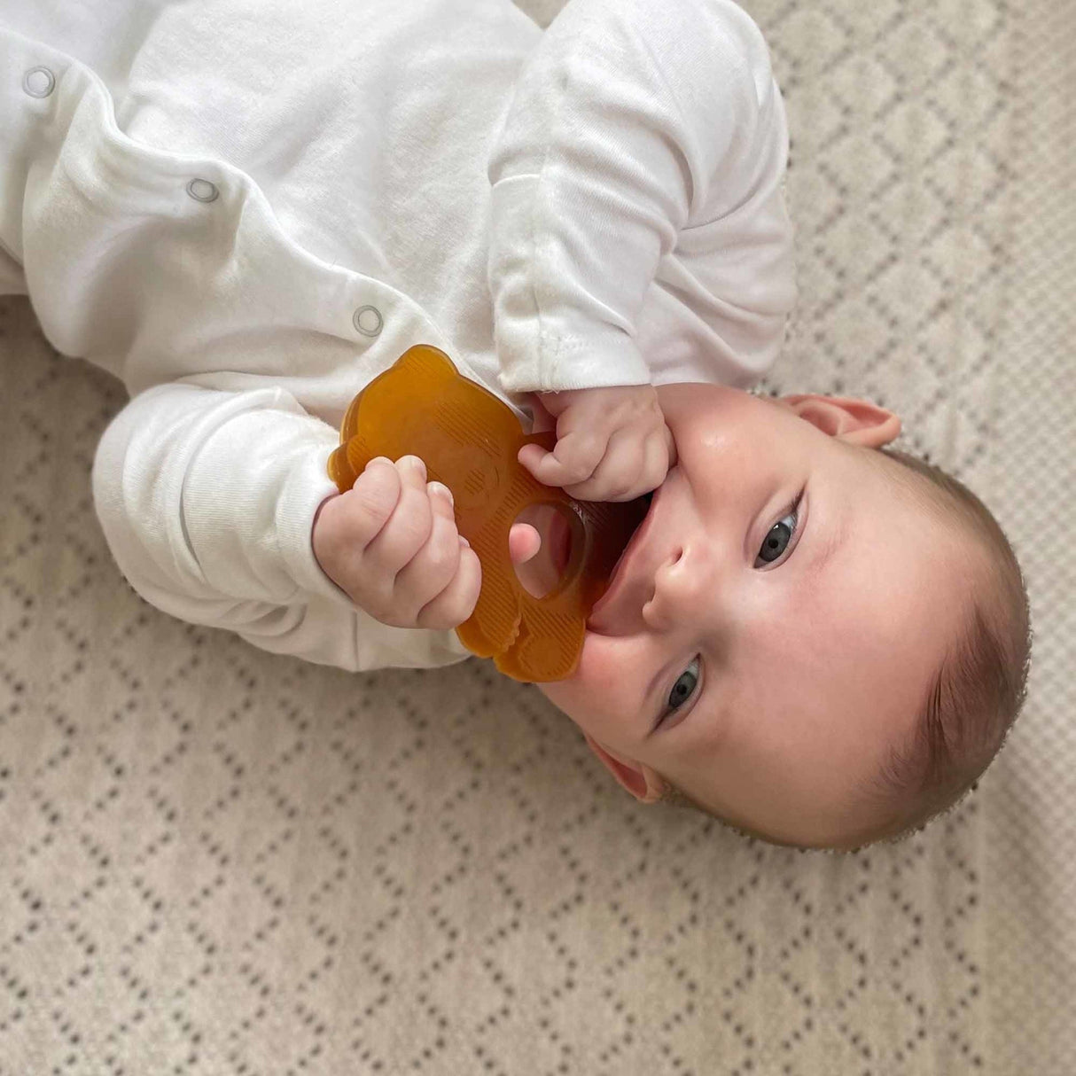 Panda Teether in Natural Rubber -