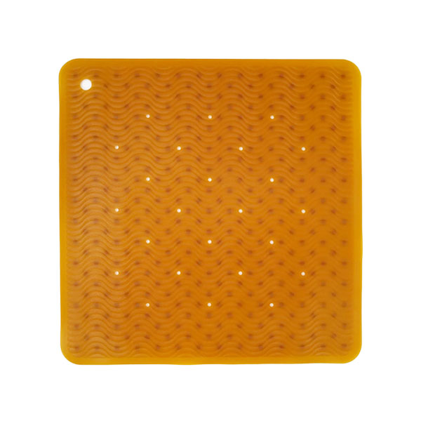 Hevea Natural Rubber Bath Mat Wave Sqaure