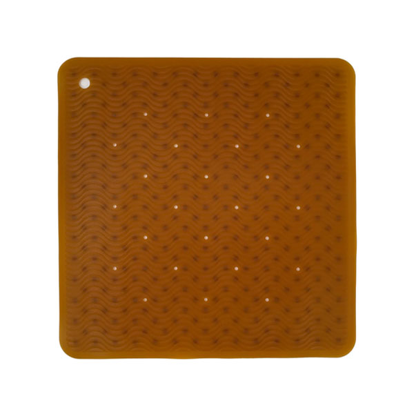 Hevea Natural Rubber Bath Mat Wave Sqaure
