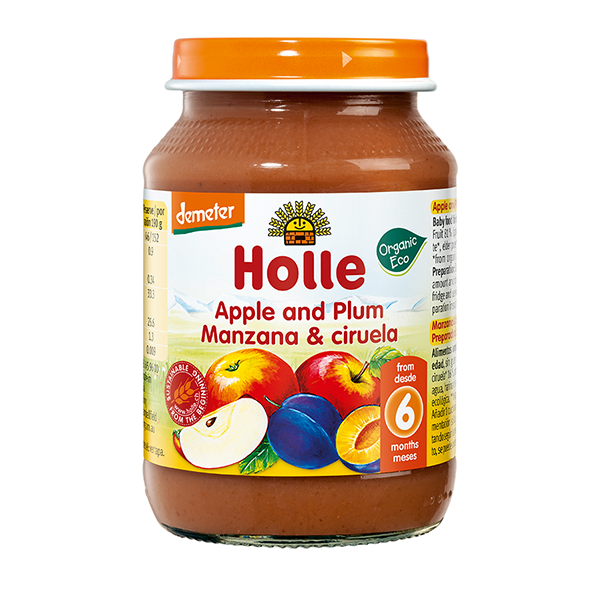 Holle Organic Apple & Plum Baby Food