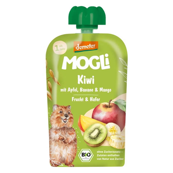 MOGLi Organic Fruit Pouch - Kiwi Apple Banana Mango & Oats