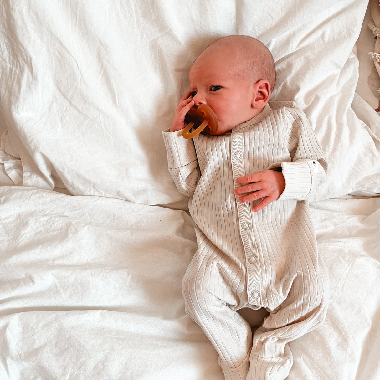 Natural Rubber Pacifier  ROUND Newborn 0+ Months Two-Pack - Round 0-3 months