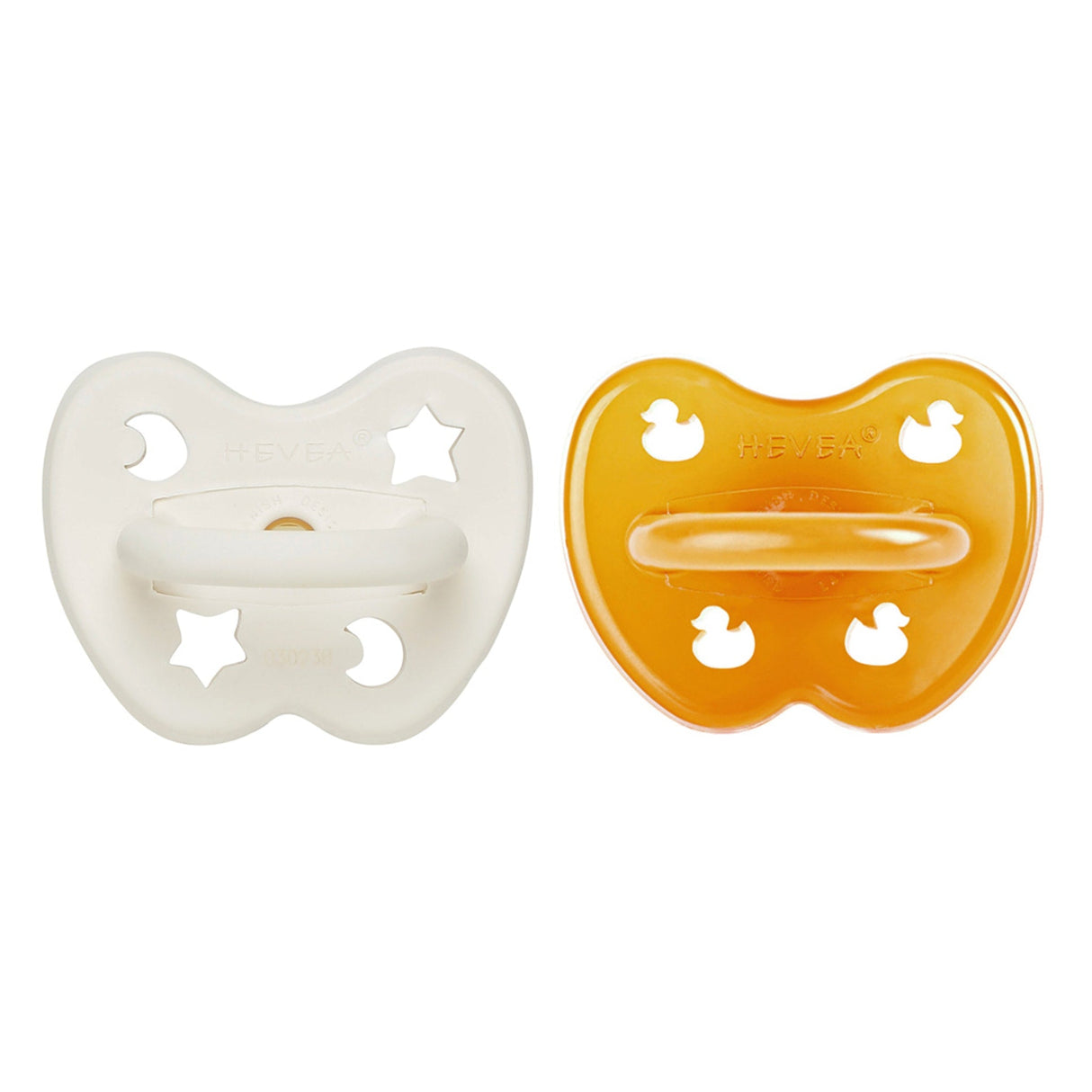 Natural Rubber Pacifier SYMMETRICAL 3-36 Months Two-Pack - Symmetrical 3-36 months