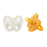 Natural Rubber Pacifier SYMMETRICAL 3-36 Months Two-Pack - Symmetrical 3-36 months