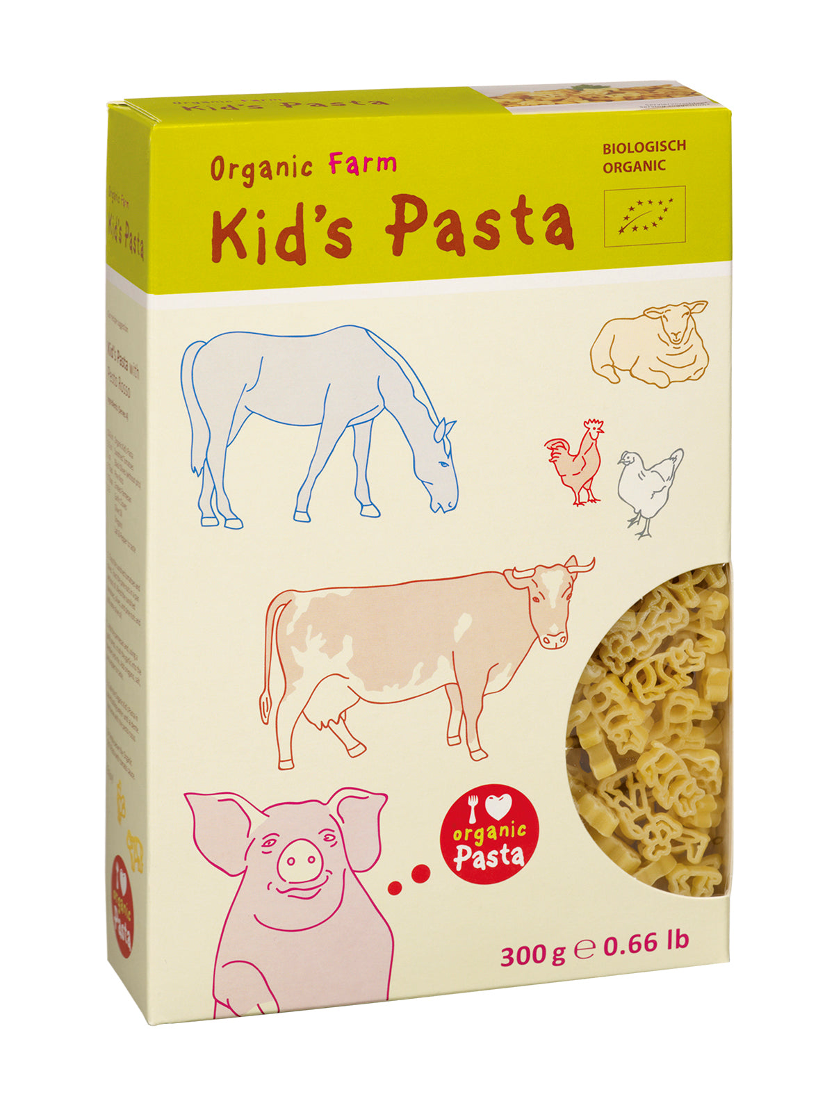 Alb Gold Organic Pasta for Babies and Kids - Farm Animal Shapes