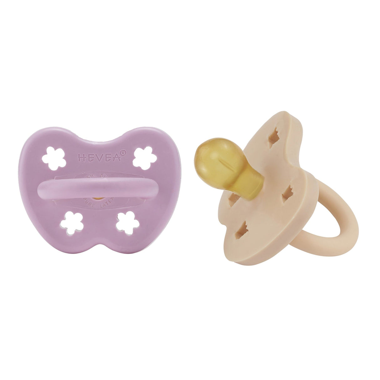 Natural Rubber Pacifier ROUND 3-36 Months Two-Pack - Round 3-36 months