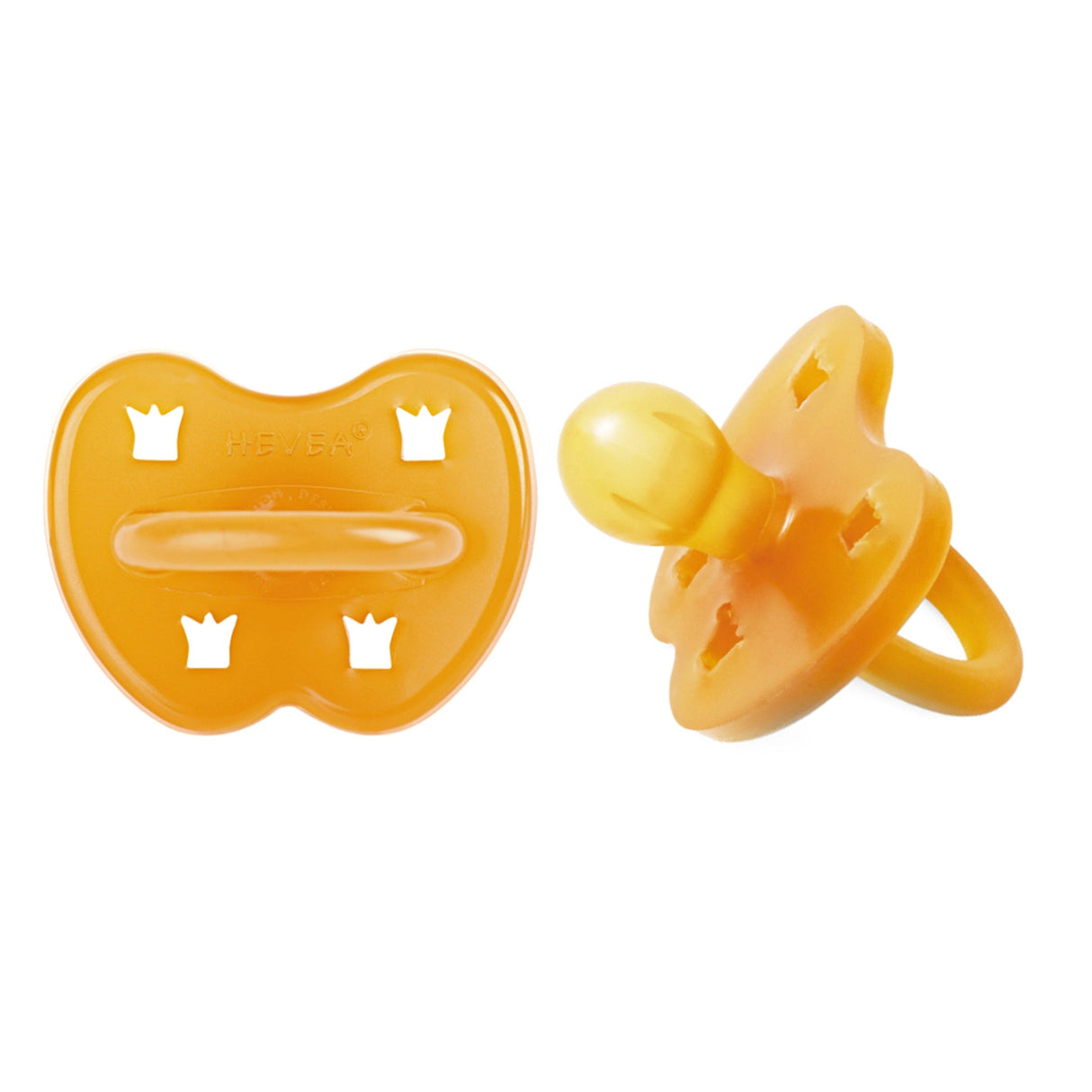 Natural Rubber Pacifier ROUND 3-36 Months Two-Pack - Round 3-36 months