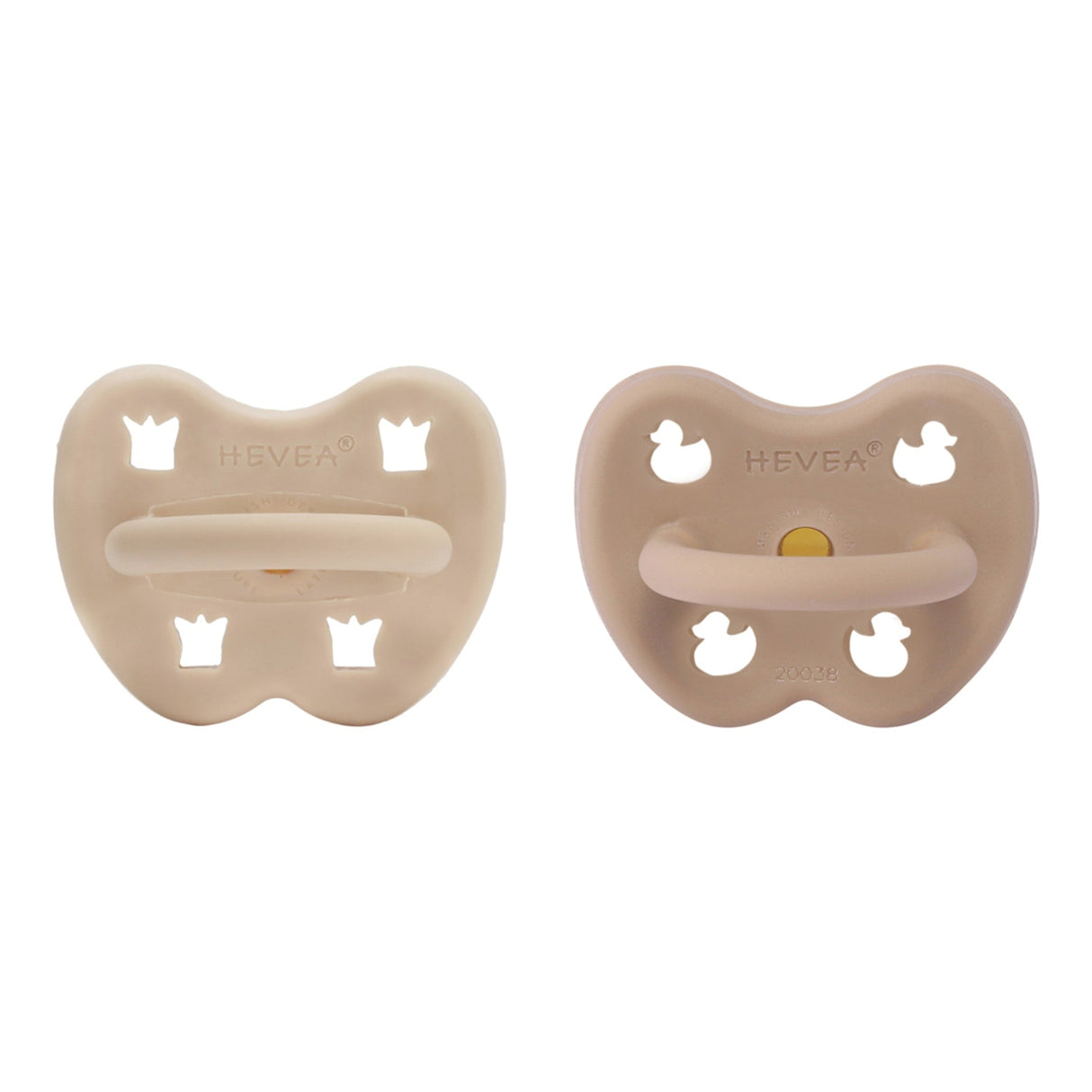 Natural Rubber Pacifier ROUND 3-36 Months Two-Pack - Round 3-36 months