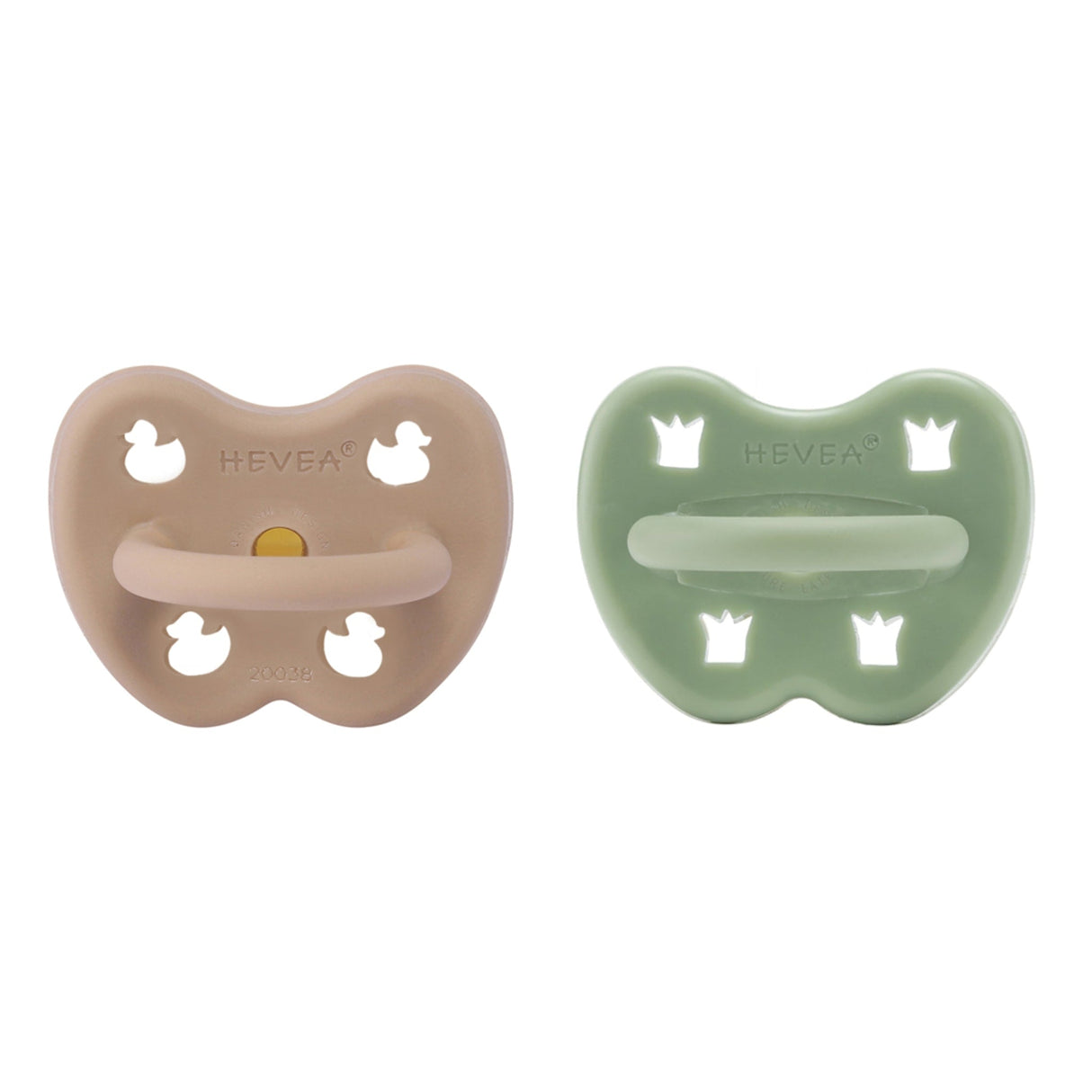 Natural Rubber Pacifier ROUND 3-36 Months Two-Pack - Round 3-36 months