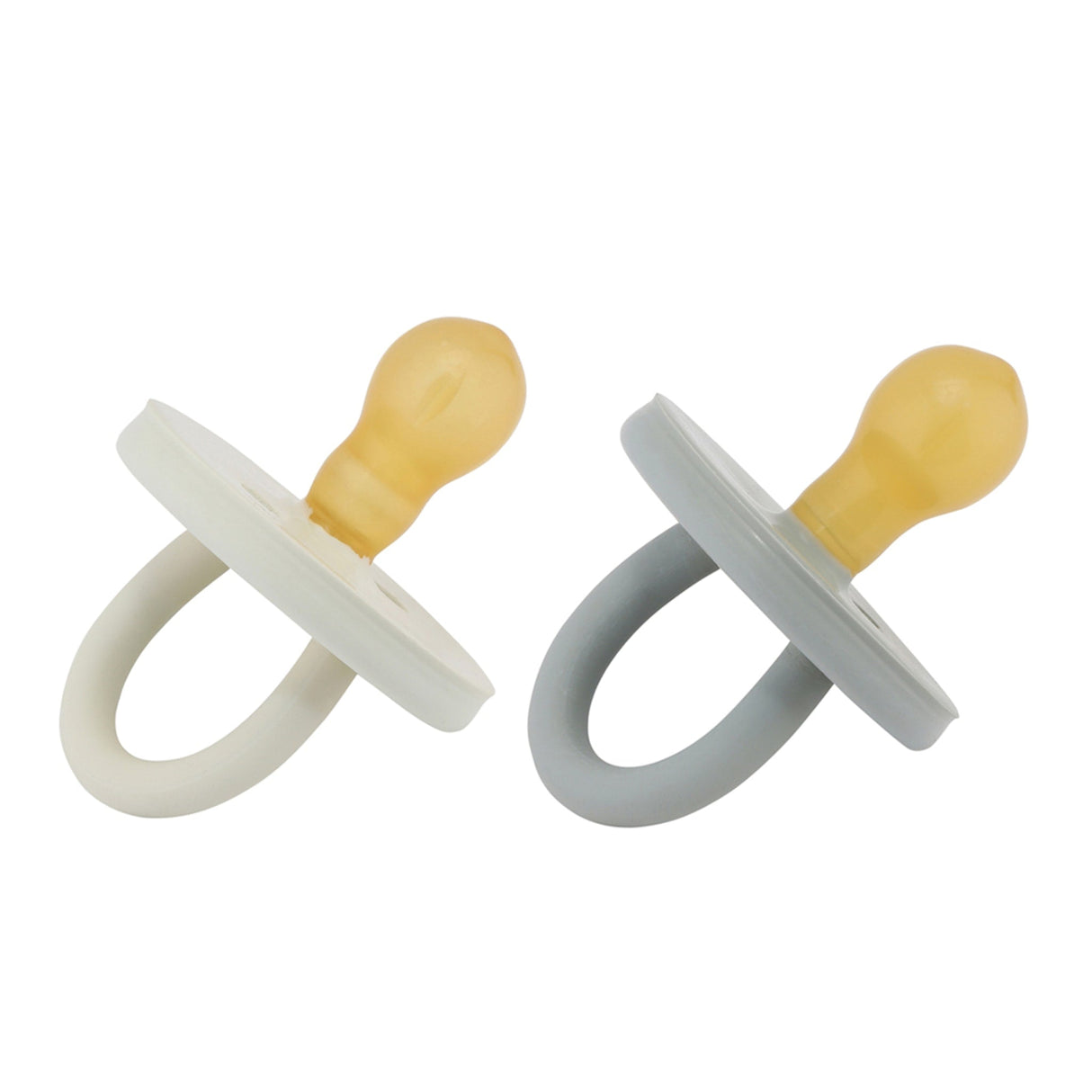 Natural Rubber BumiBébé Pacifier ROUND 3-36 Months Two-Pack - Round 3-36 months
