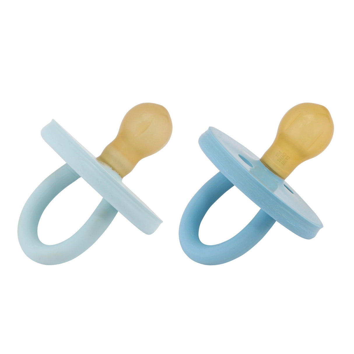 Natural Rubber BumiBébé Pacifier ROUND 3-36 Months Two-Pack - Round 3-36 months