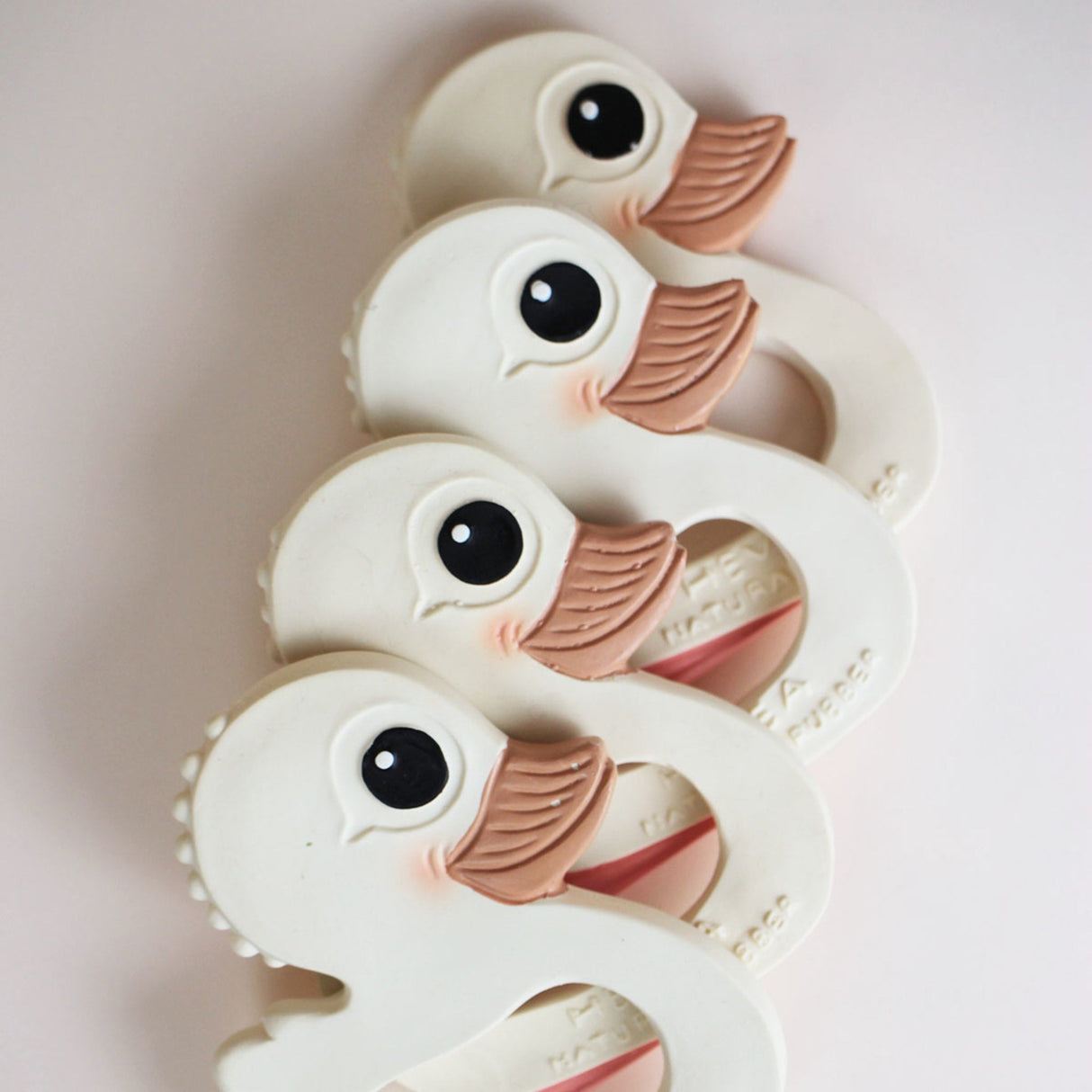 Kawan Duck Teether in Natural Rubber -