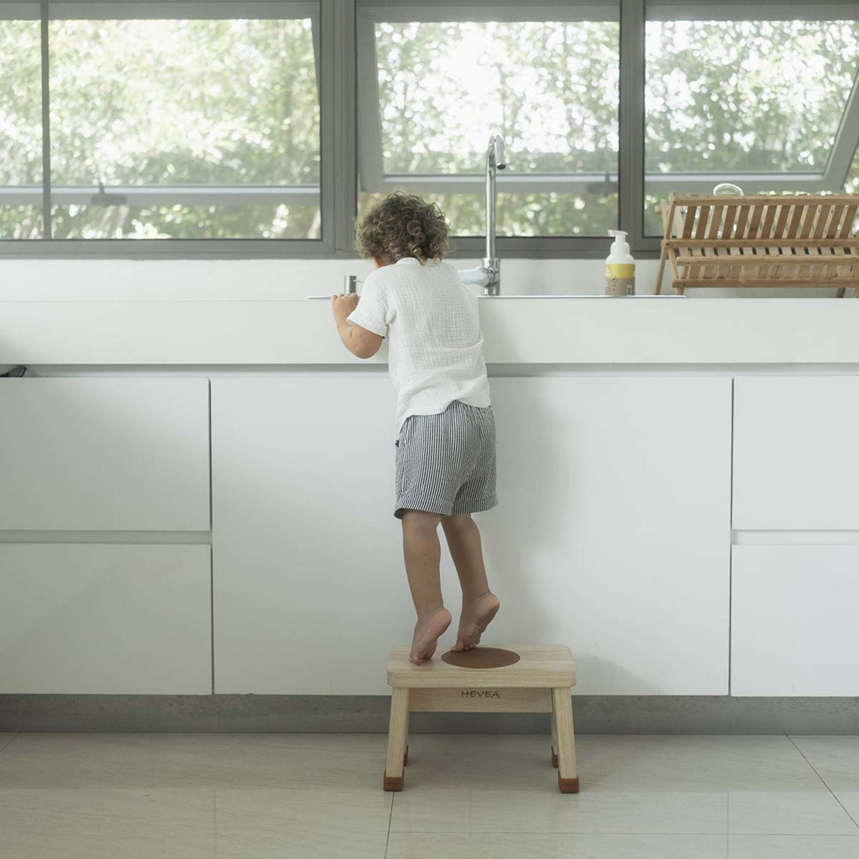 Rubberwood Stool -