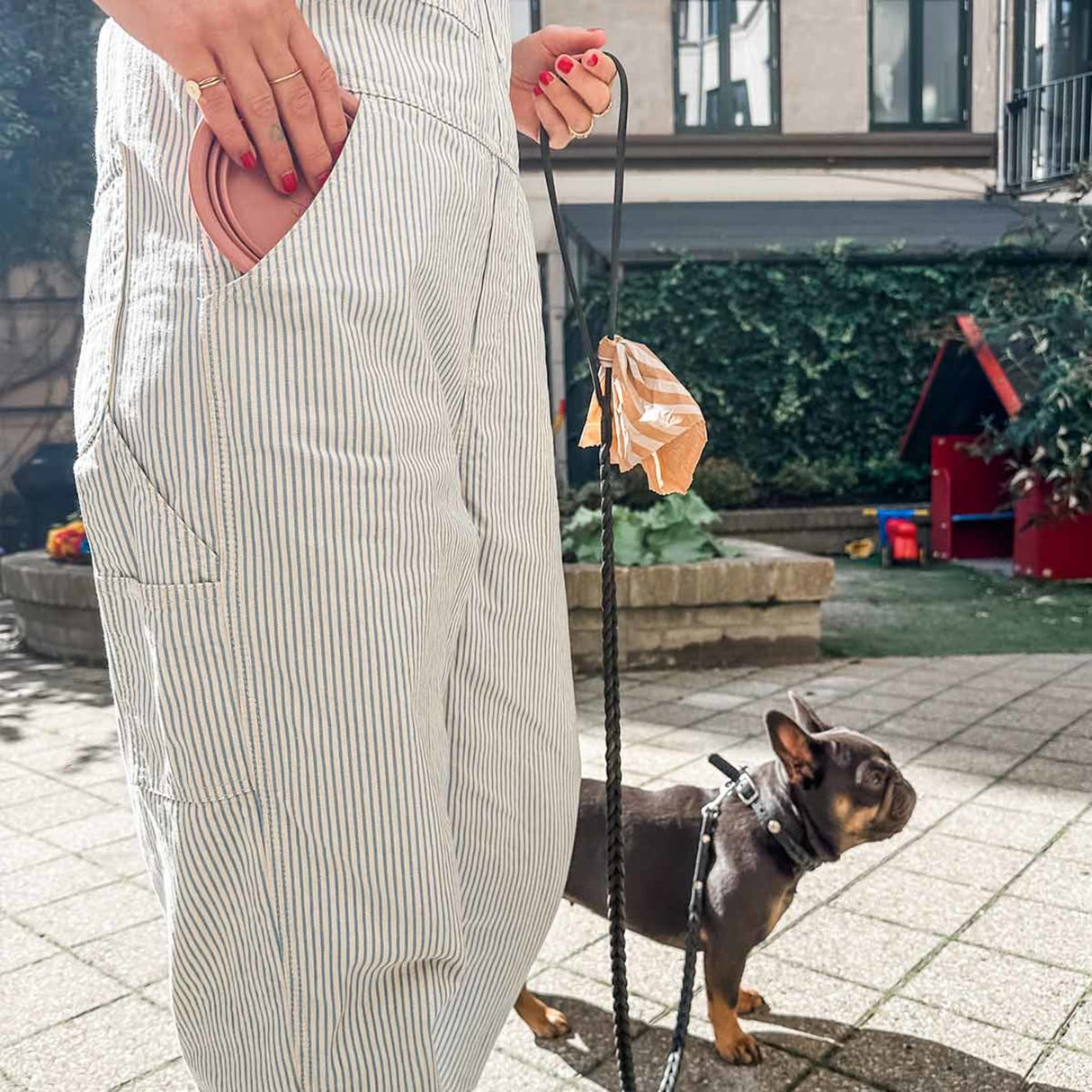 Dog Bowl on the Go in Natural Rubber -