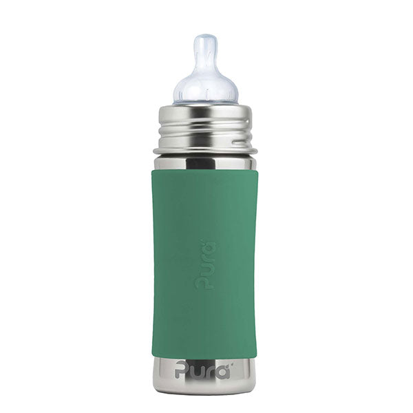 Pura Kiki 11oz Infant Bottle - Mint Sleeve