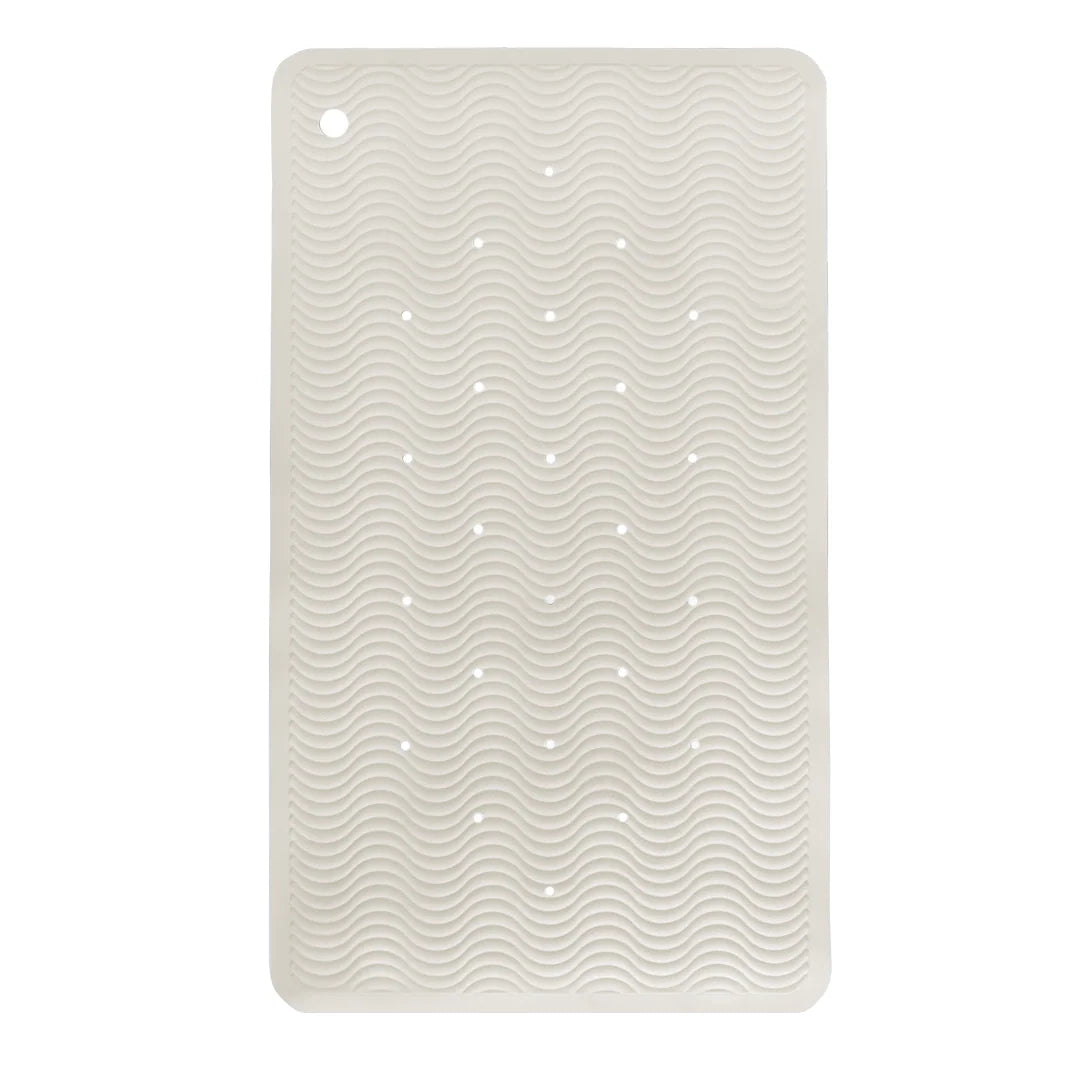 Hevea Natural Rubber Bath Mat Wave Rectangle