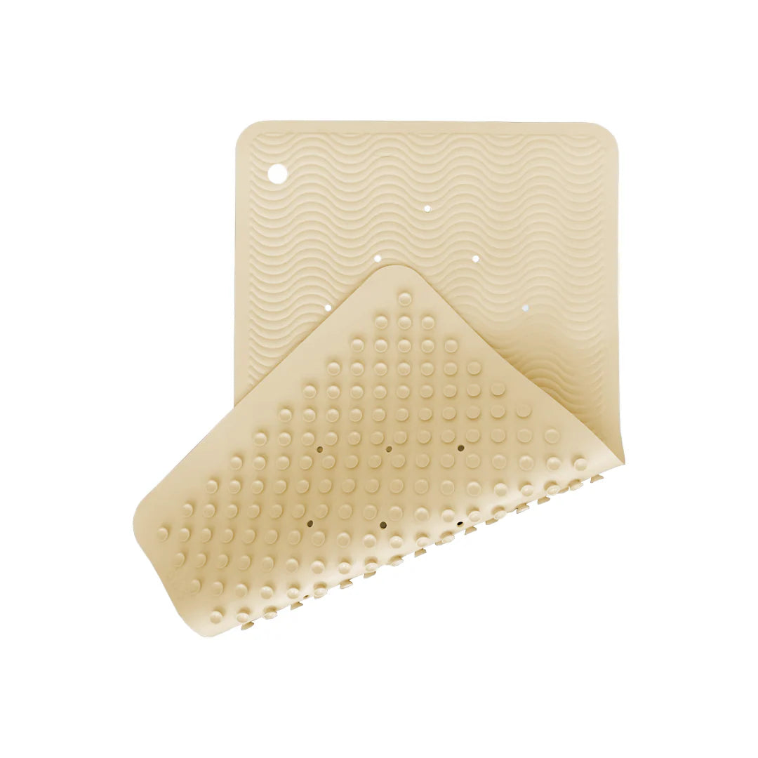 Hevea Natural Rubber Bath Mat Wave Rectangle