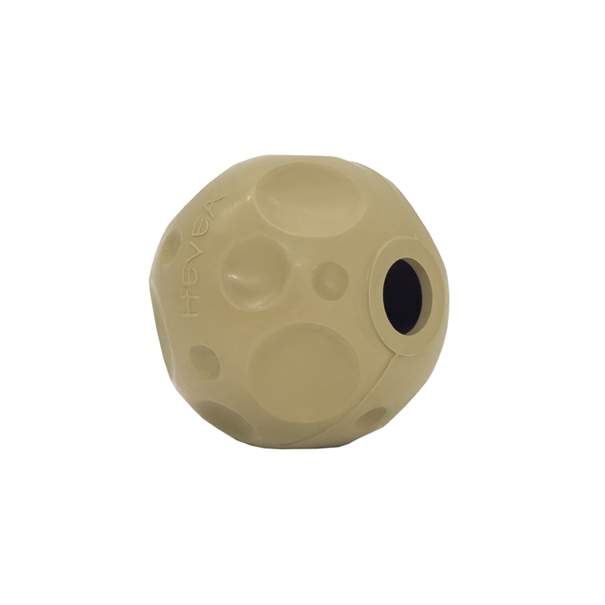 Moon Ball 2-in-1 Dog Activition & Fetch Toy in Natural Rubber -