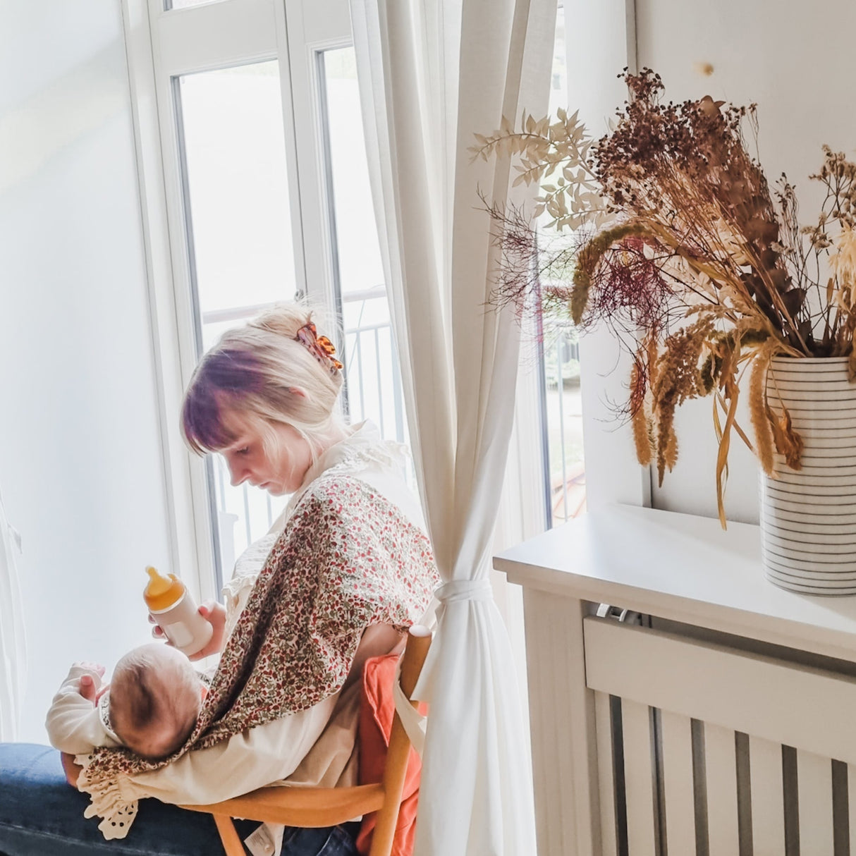 Wide Neck Baby Glass Bottle with Sleeve 250ml/8.5oz Single-Pack - 250ml/8.5oz