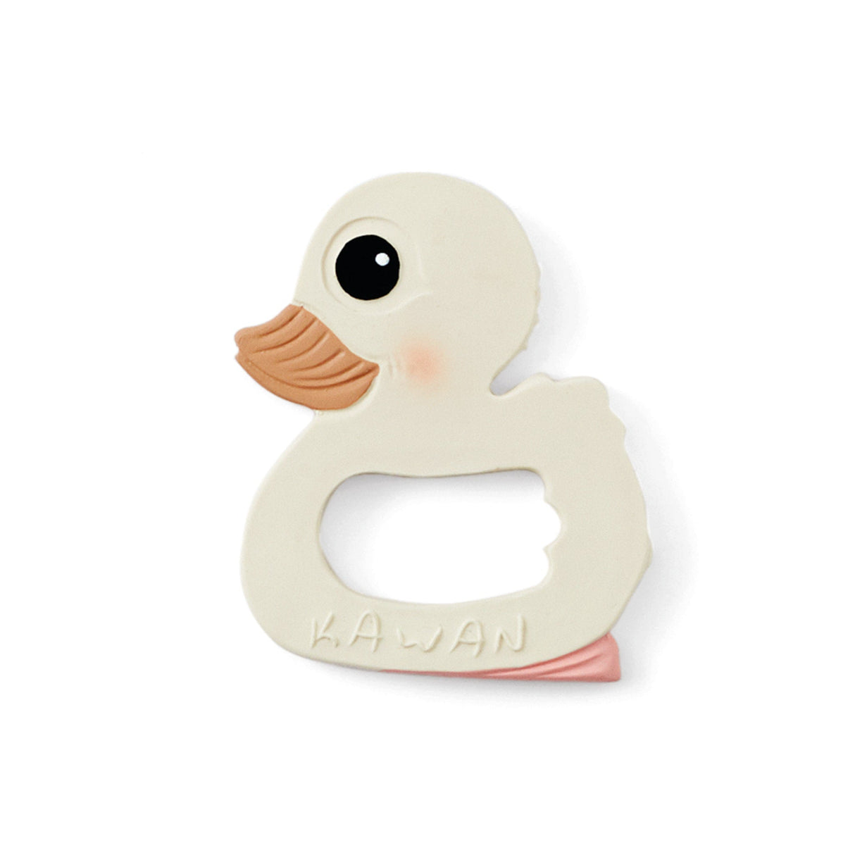 Kawan Duck Teether in Natural Rubber -