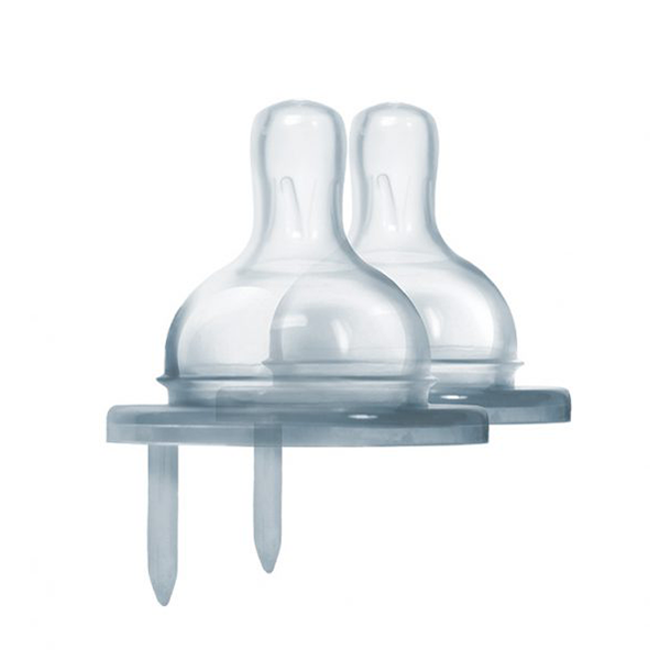 Pura Kiki Natural Vent Nipples Slow Flow 0+ mth - 2pack